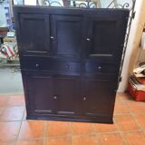 Black patinated high sideboard