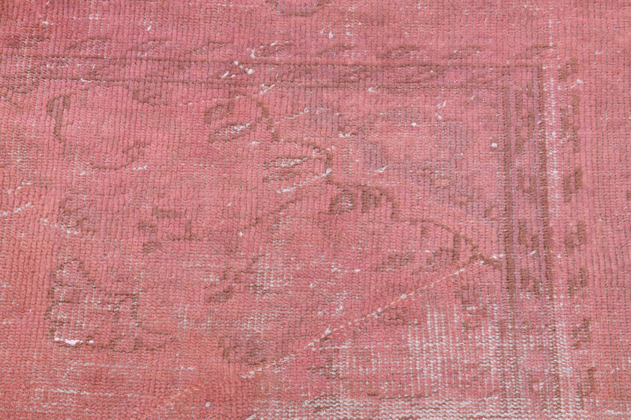 7x10 Blush Pink Vintage Rug, 216x304Cm