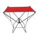 Tabouret nomade pliant de camping rouge