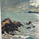 Large painting of the Mediterranean seaside in Toulon, signed Jean Vincent