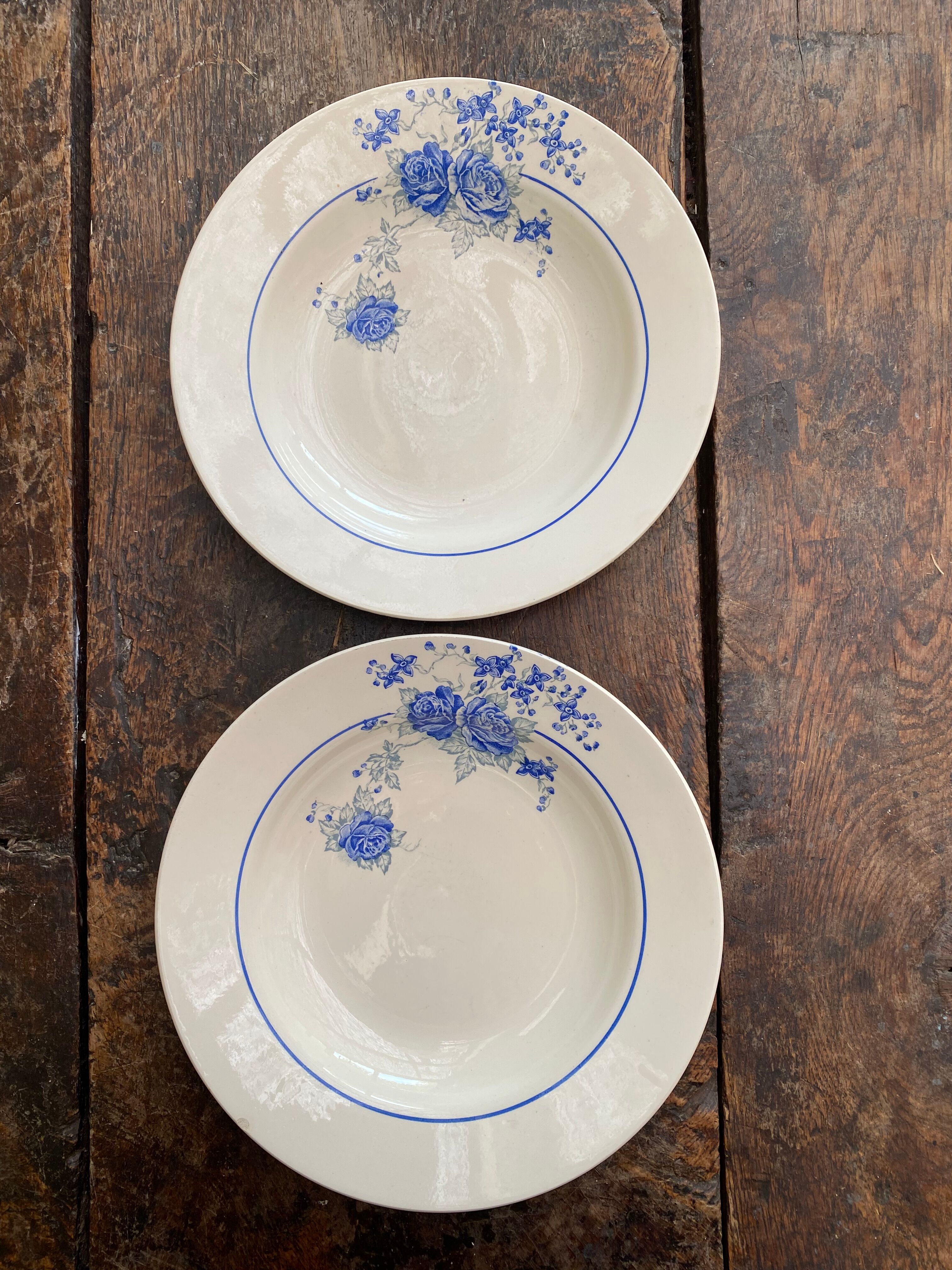 Assiettes en terre de fer