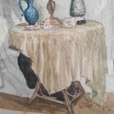 Aquarelle ancienne française, Charles Bruneau (?-1891)
