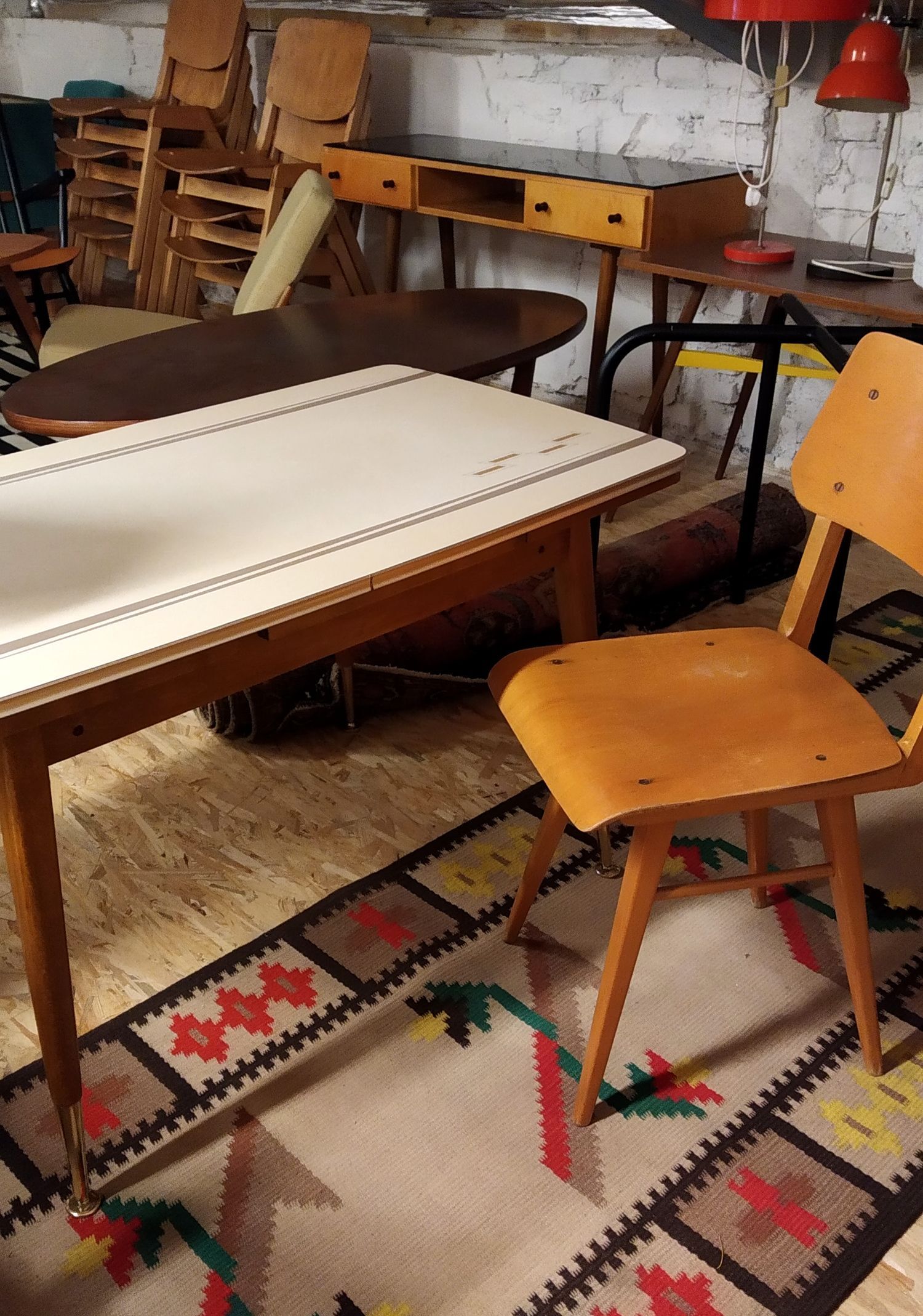 Table basse extensible, années 70