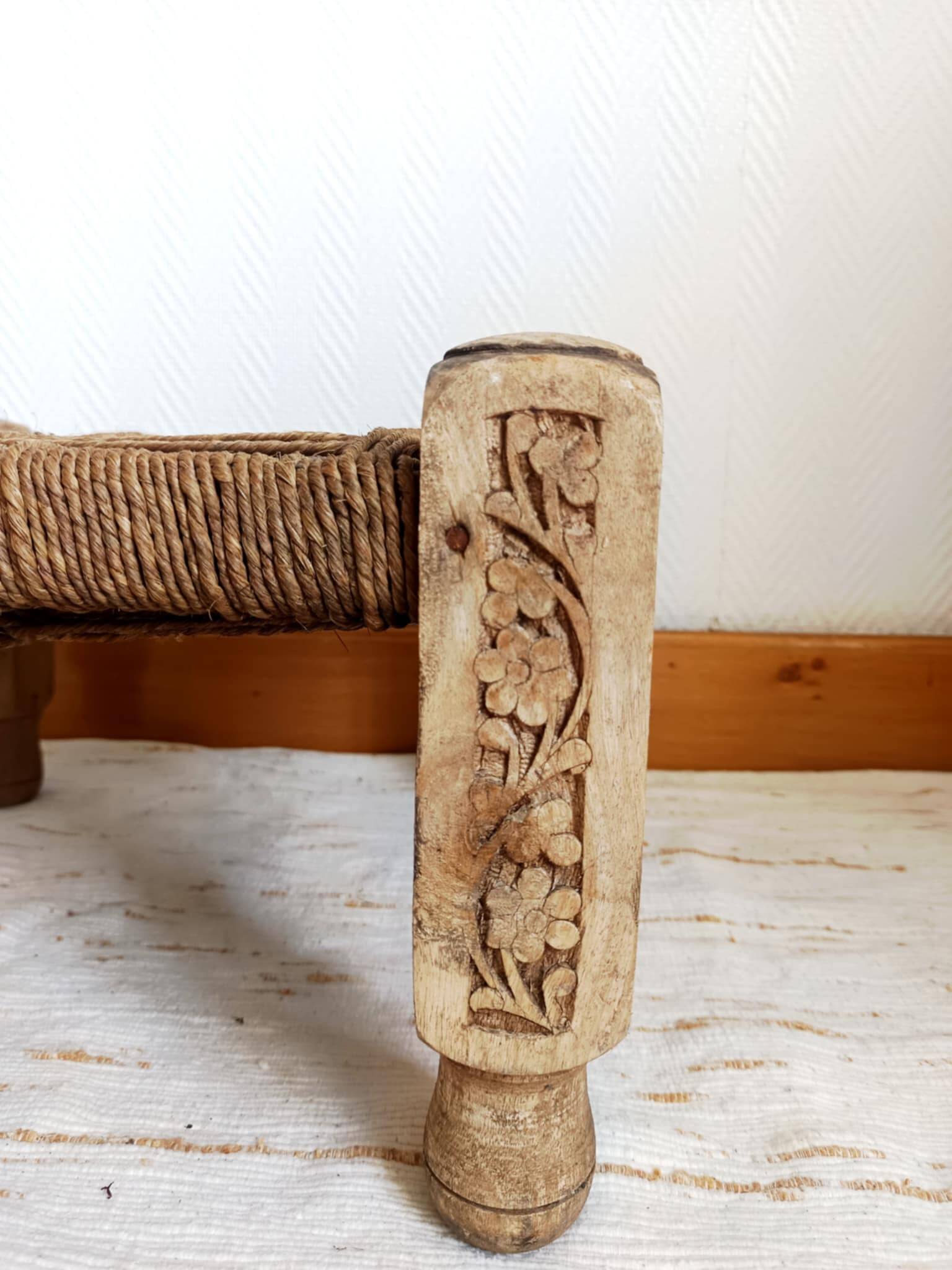 Antique Indian rope stool