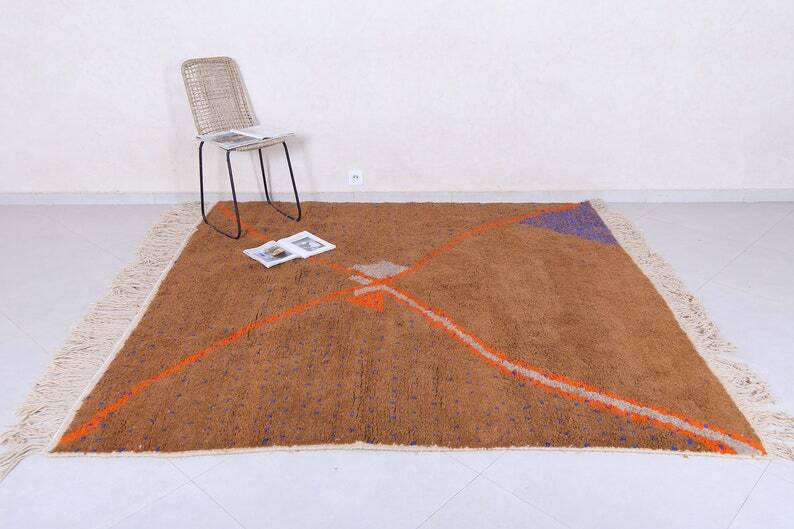 Brown Moroccan rug 150/250cm