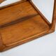 Jacob Brink sidetable in rosewood with smoked glass top