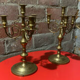 Pair of vintage brass candlesticks