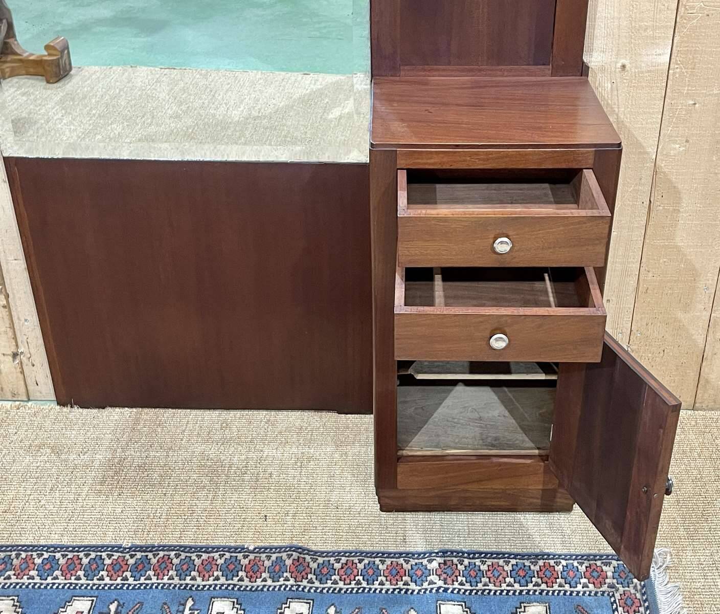 1930s Art Deco mahogany dressing table