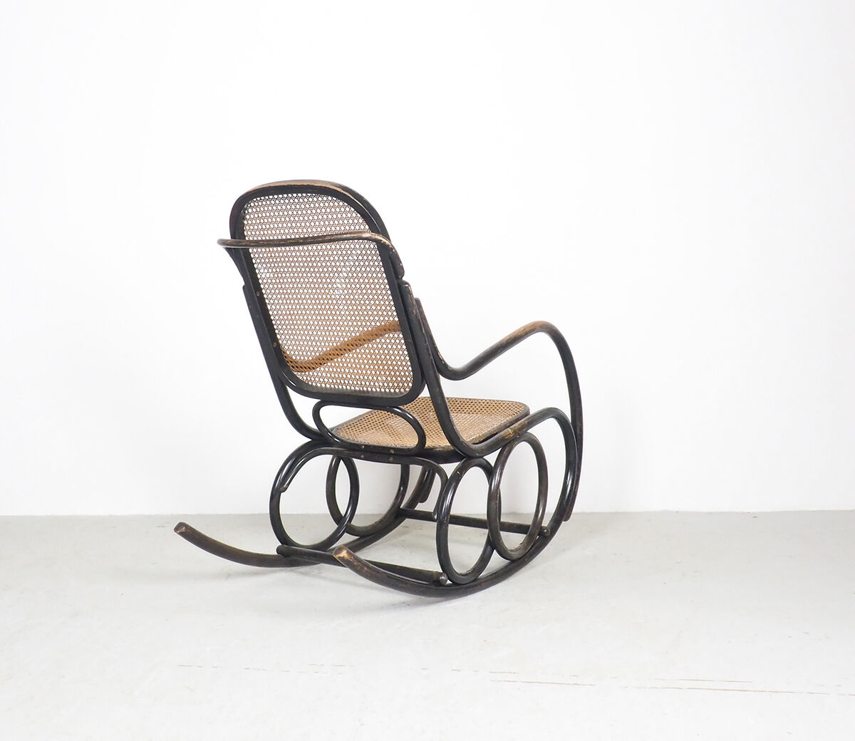 Classic Thonet bentwood rocking chair by Ton, 1950