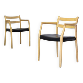 2x fauteuil Niels O. Møller modèle 67