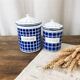Duo de pots en émail “Farine” et “Pâtes”