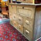 Old workshop furniture in good condition. 8 drawers and 2 drop-down doors, very