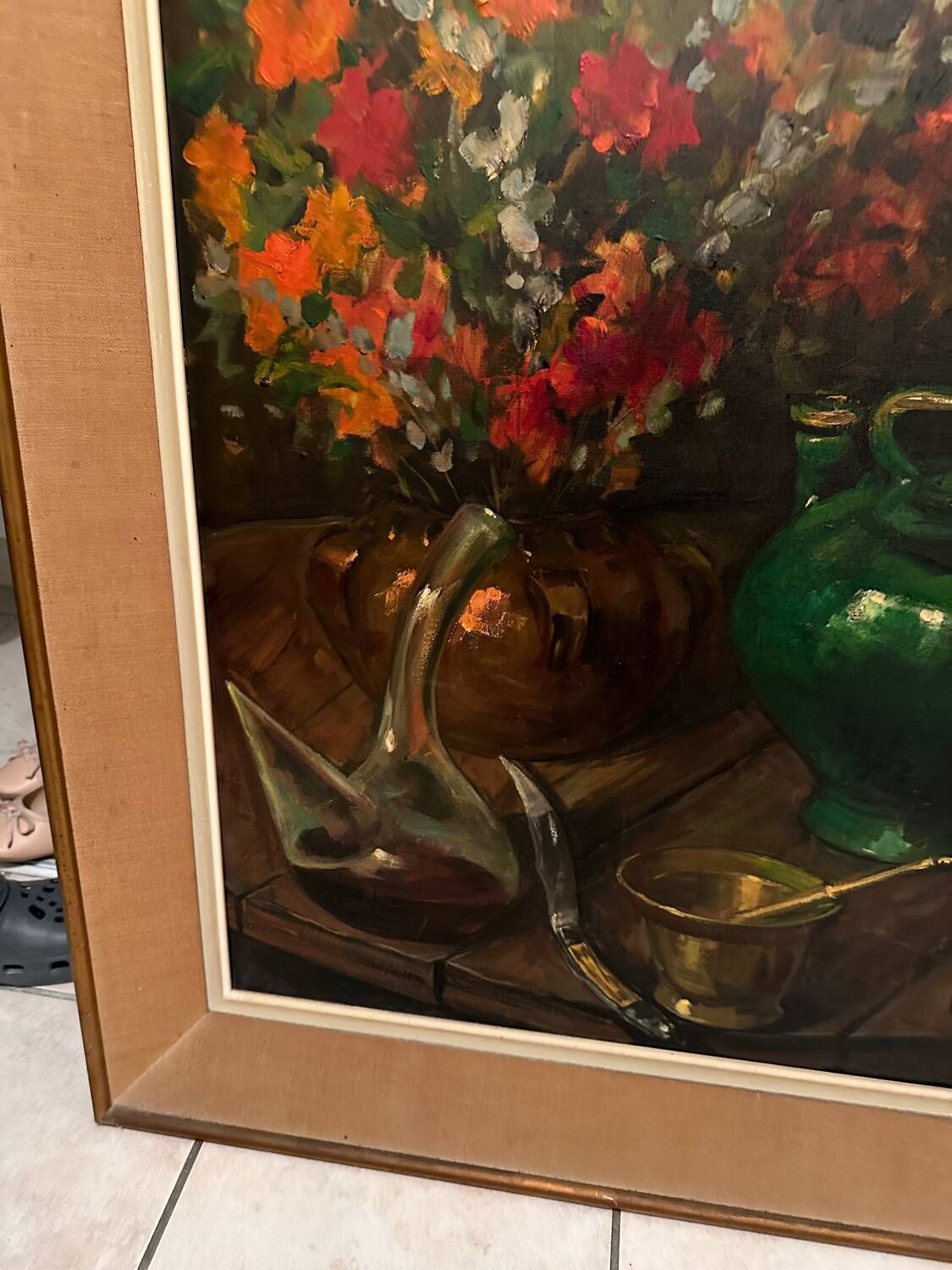 Canvas Painter Boul, French Painter. Measures Painting 91x78 And Canvas 78x60