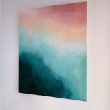 Sunset Grove - Modern Abstract Art Canvas, Acrylic, 40x50cm, unique piece