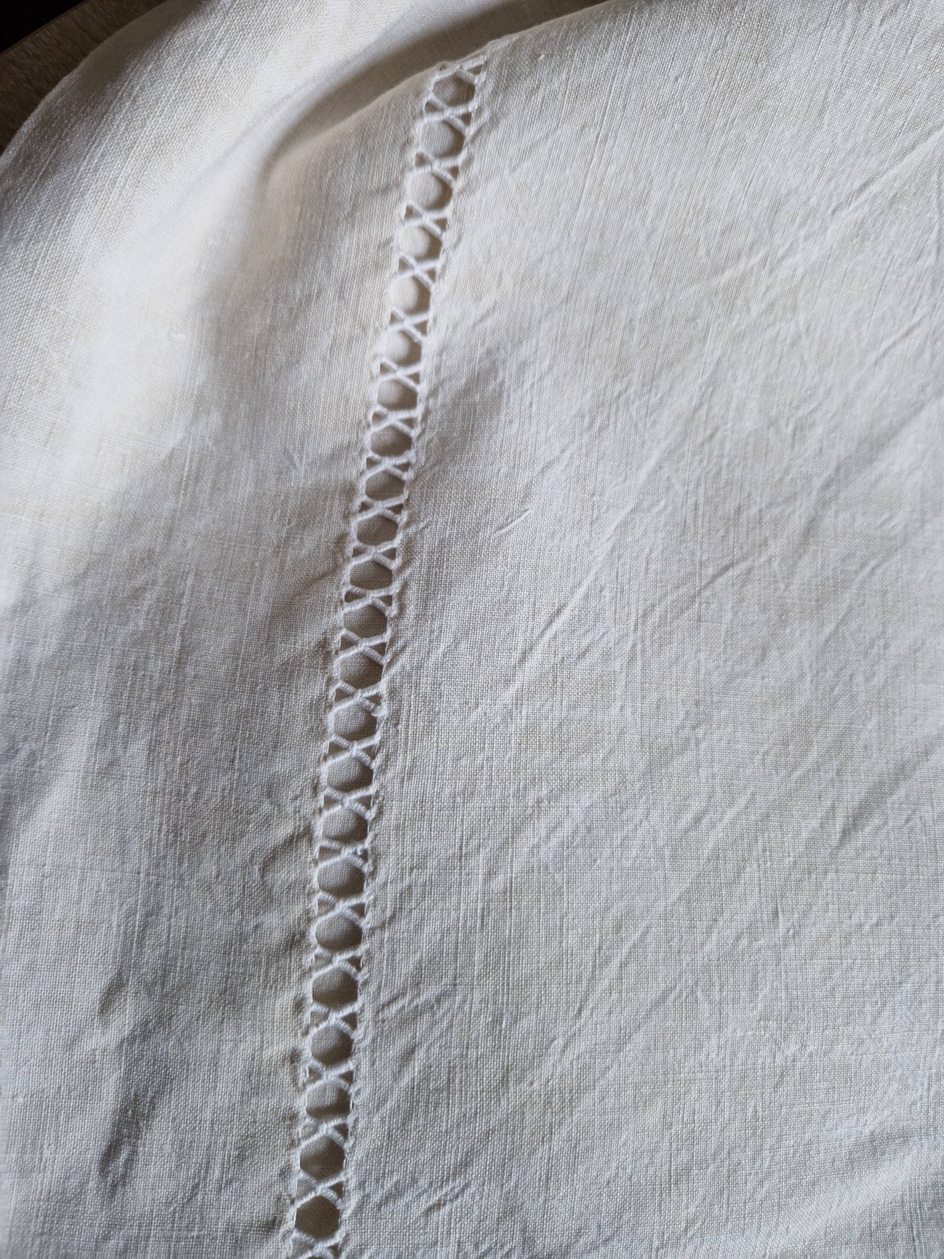 Old French fabric in cotton and linen