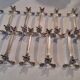 12 Christofle silver metal knife holders, Vendôme model