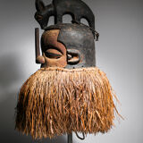 African mask Yaka Suku - Ethnic decoration of Congo