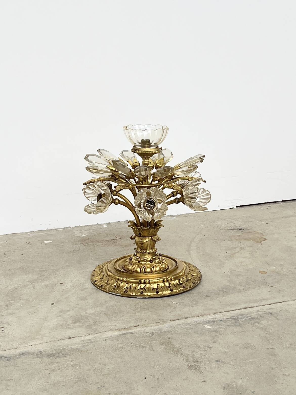 "Hot Air Balloon" Ceiling Light – Gilded Bronze & Crystal (7 Lights)