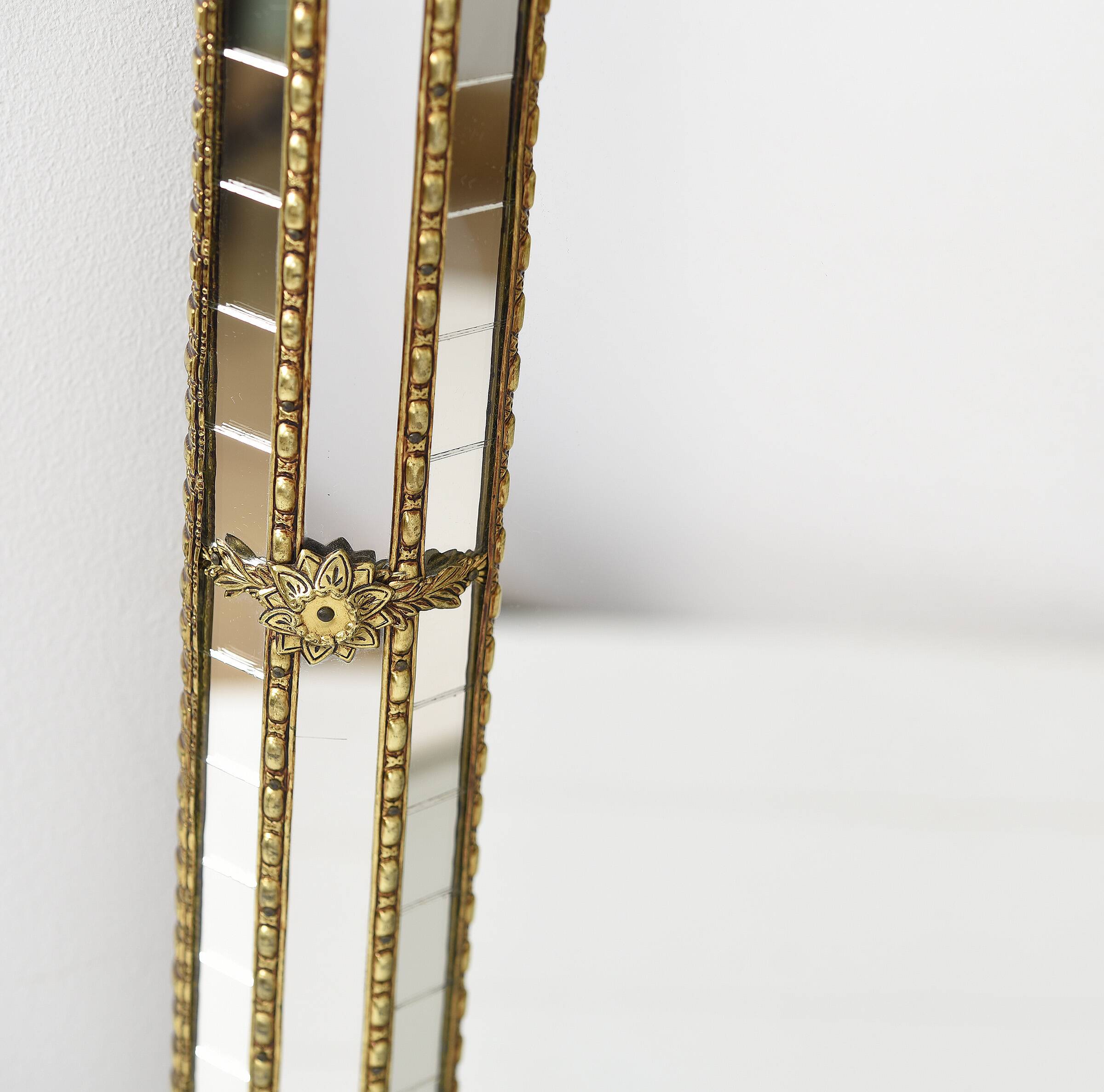 Large Authentic Vintage Venetian Mirror – Hollywood Regency Style