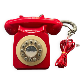 Corded Telephone Red Retro Wild&Wolf