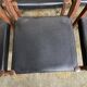 6 Scandinavian chairs in black Skaï