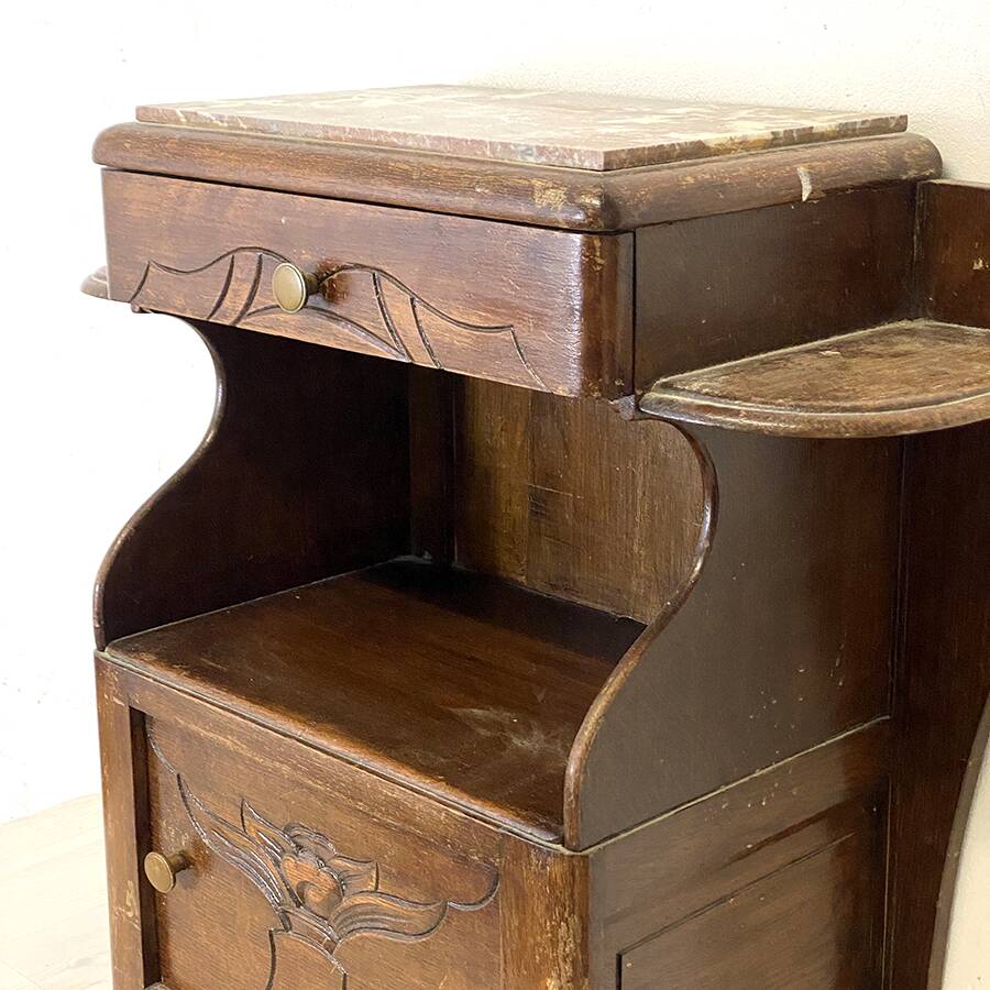 40's art deco bedside table