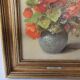 Oil painting on canvas - Bouquet of flowers Signed M Weber (Waber)