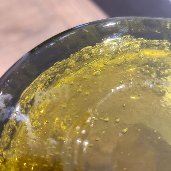 Seau à glace marque Biot verre soufflé bullé Vintage