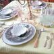 6 white porcelain knife holders
