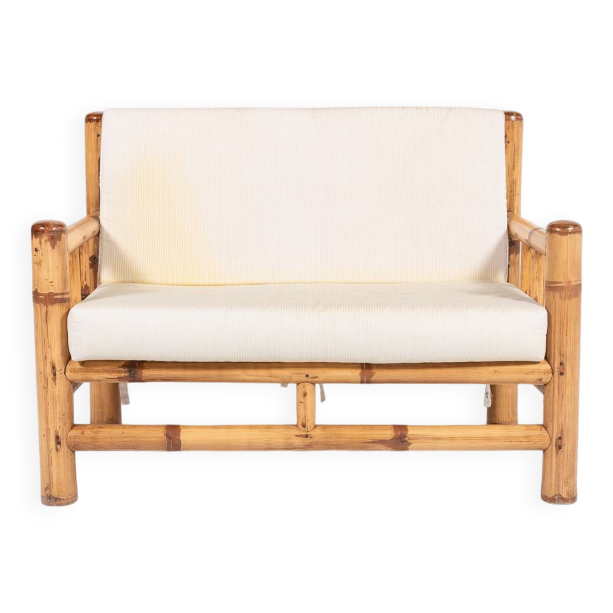 Banquette en bambou, Italie 1970