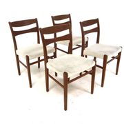 Set of 4 Scandinavian teak chairs, Sweden, 1960