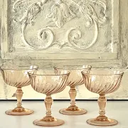 Champagne glasses – Vintage French Glass Set of 4