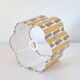 Recycled vintage lamp — with a swivel arm, fluted floral shade