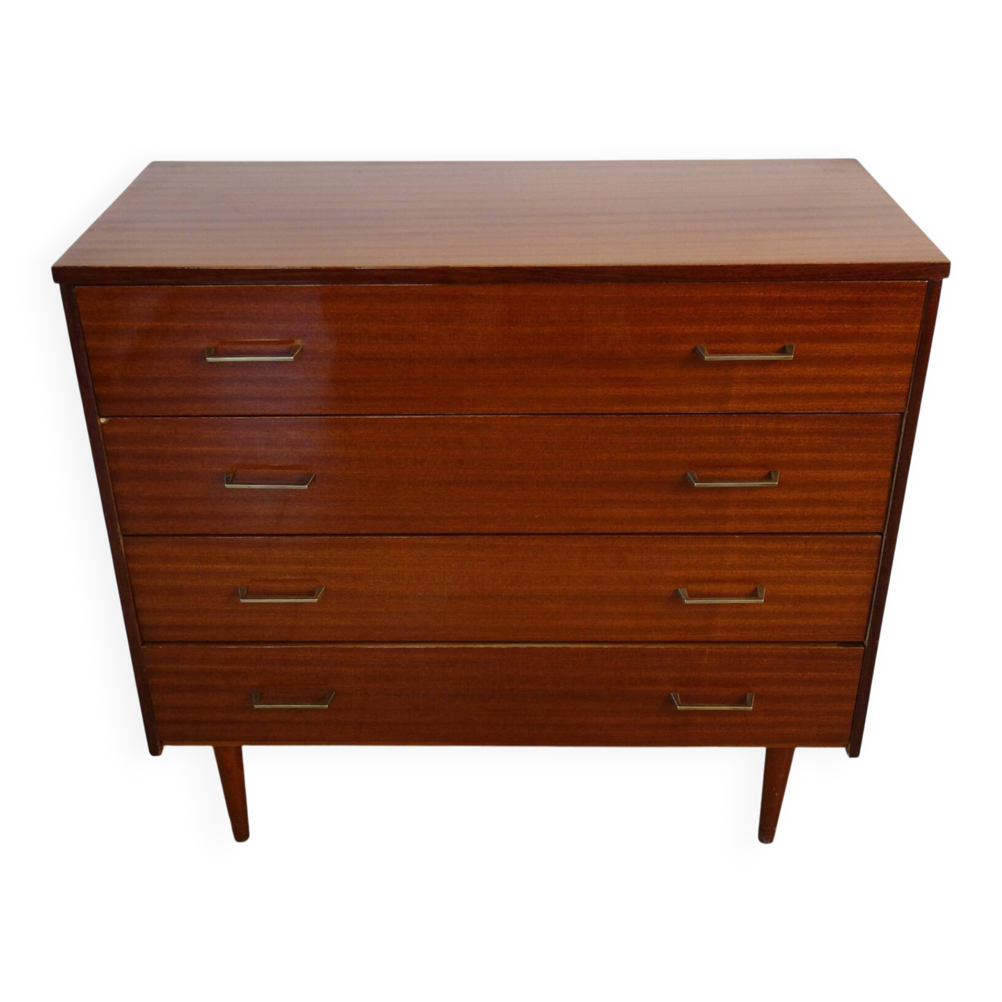 Commode bois 4 tiroirs vintage
