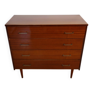 Commode bois 4 tiroirs