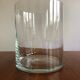 Large cylindrical vase in blown glass
