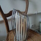 Chromed metal lamp with cylinders