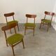 4 old vintage Scandinavian design chairs