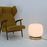 Huge Blown Glass Floor Lamp, Czechoslovakia, 1950s