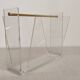 Acrylic magazine rack by David Lange, France circa 1970.