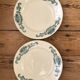 Series of 2 old flat plates "Longchamp"