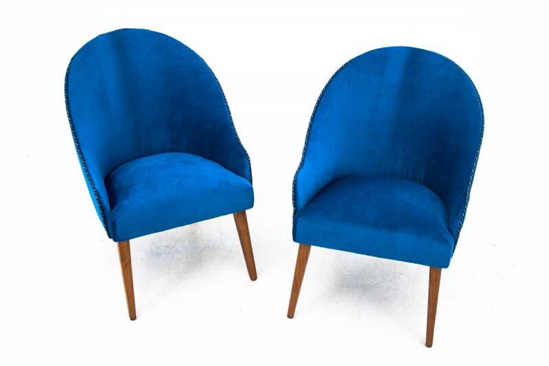 A pair of club armchairs, Poland, 1960s