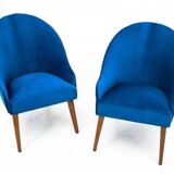 A pair of club armchairs, Poland, 1960s