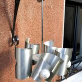 Space age aluminum pendant chandelier
