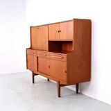 Danish design teak highboard, 1960s