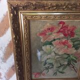 Watercolor painting bouquet of flowers