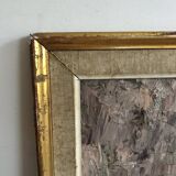 Still life painting flowers and oranges