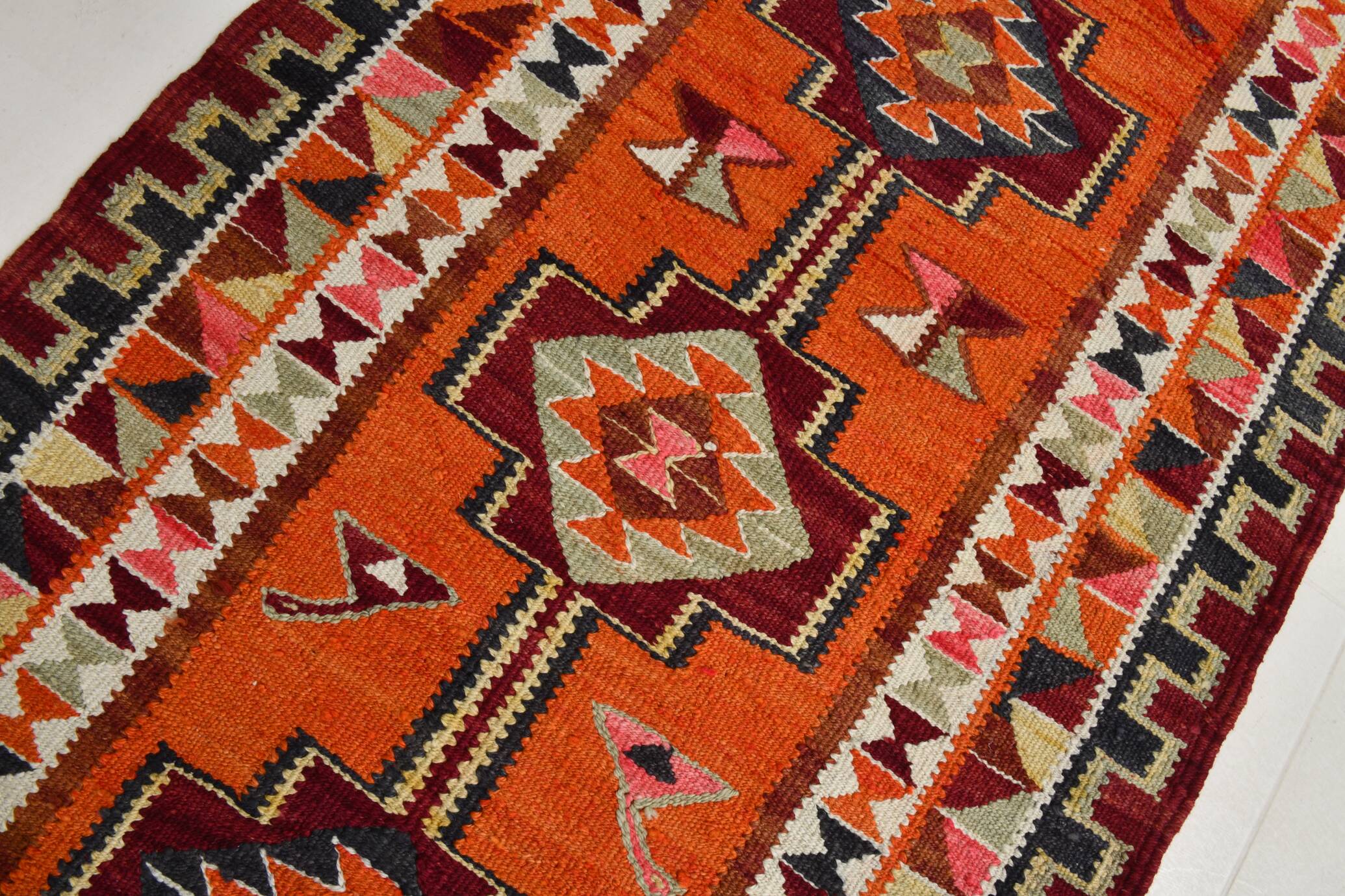 3x10 Vintage Kilim Runner Rug, 94x304Cm