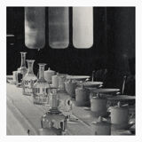 Ancient photograph of the refectory of a convent