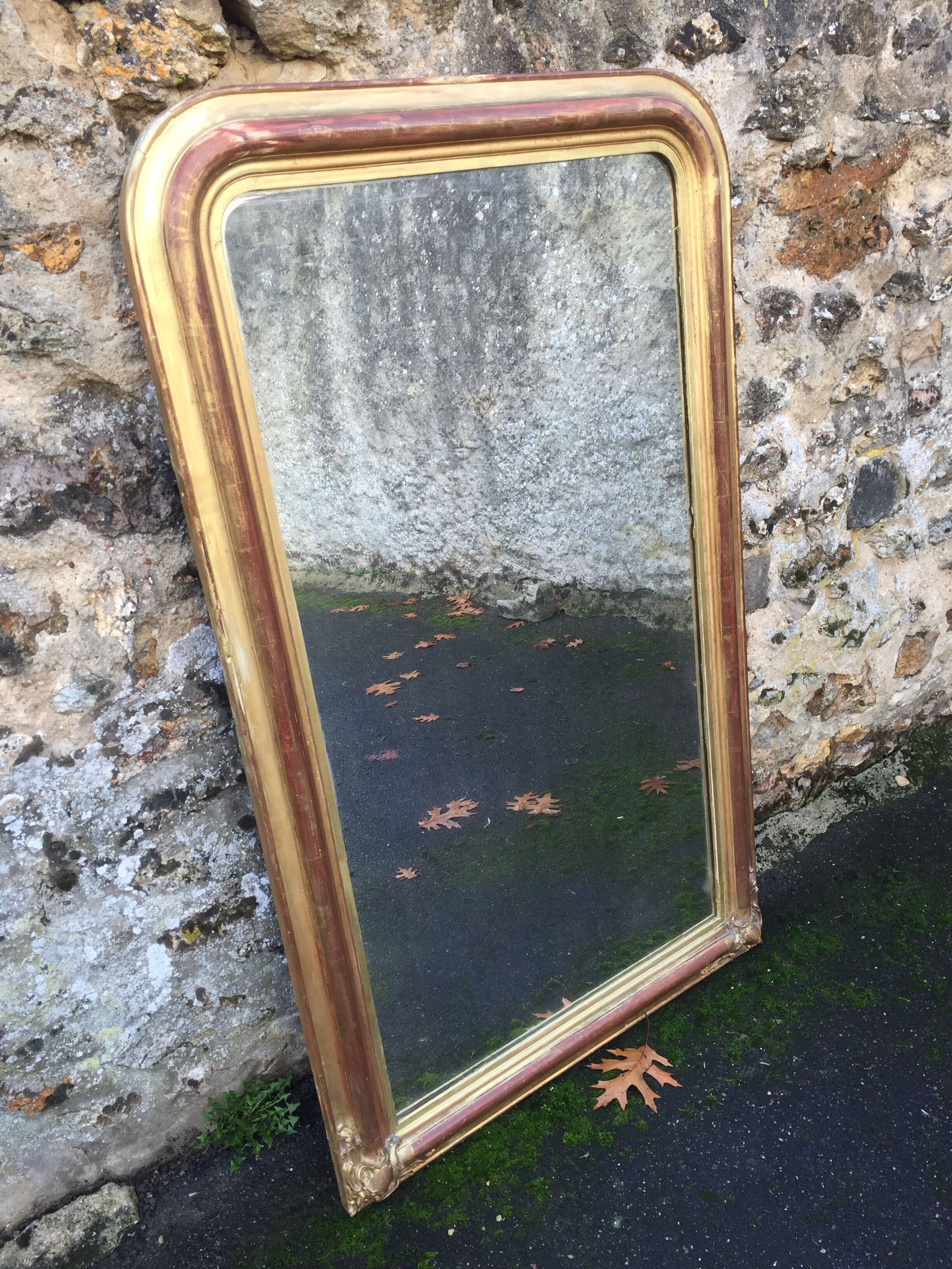 Louis Philippe period gilded wooden mirror